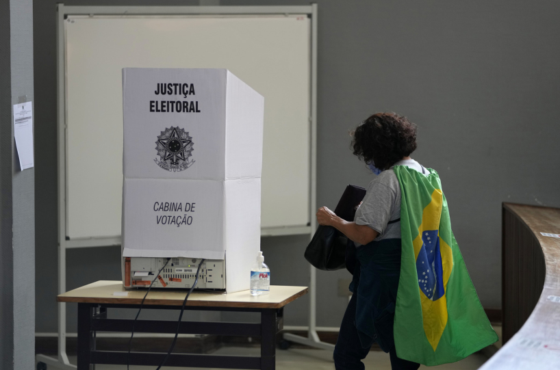 A Brazilian voter. (AP)
