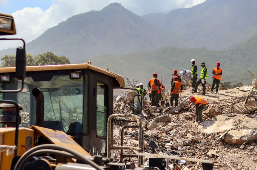 Search and recovery operation in La Guaira, Venezuela