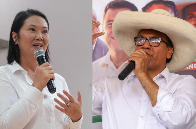 Keiko Fujimori and Roberto Sánchez