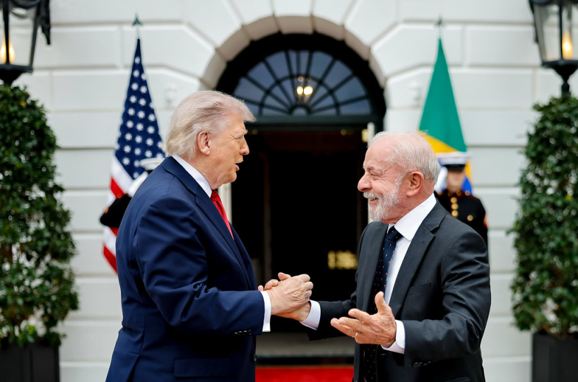 U.S. President Donald Trump and Brazilian President Lula da Silva