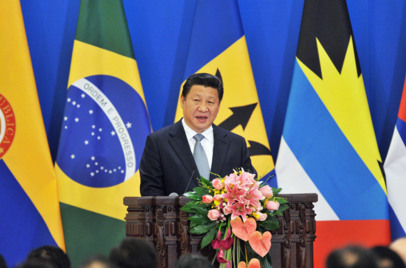 Chinese President Xi Jinping at a CELAC ministerial meeting. (AP)