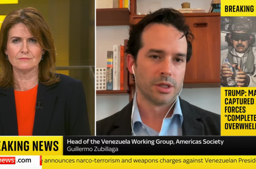 Guillermo Zubillaga on Sky News