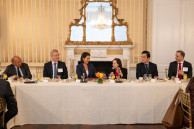 Center: Peruvian President Keiko Fujimori and AS/COA's Susan Segal. (Alexis Silver/Roey Yohai Studios)