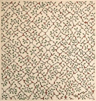 Sara Flores, Diseño Kene con hojas, 2019. (detail)