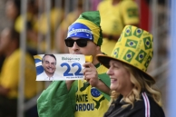 Jair Bolsonaro supporters in Brasilia. (AP)