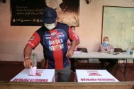 A voter in a Mexican referendum. (AP)