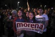Morena supporters. (AP)