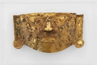  Unknown Lambayeque artist, north coast of Peru, Gold Mask, 900–1100 CE. Private Collection