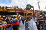Protesters in Venezuela