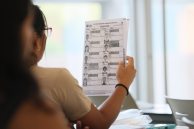 Peru election worker
