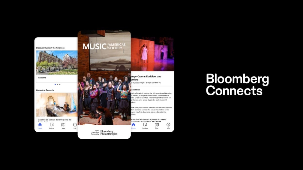 Bloomberg connects app screenshot 