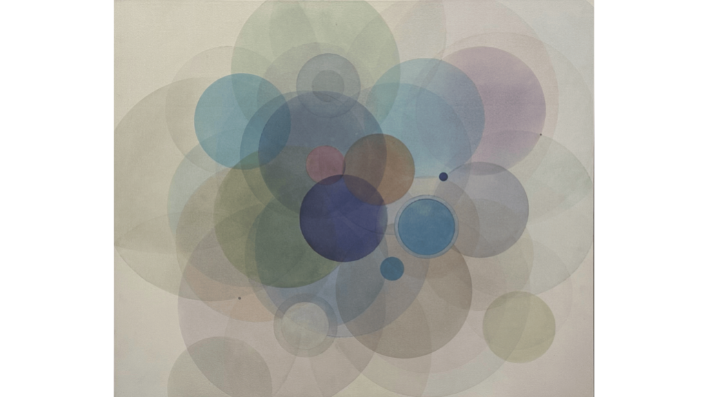 Evan Venegas, Day Map 61317, 2017 Acrylic on Canvas. Collection of Carolina Jannicelli.
