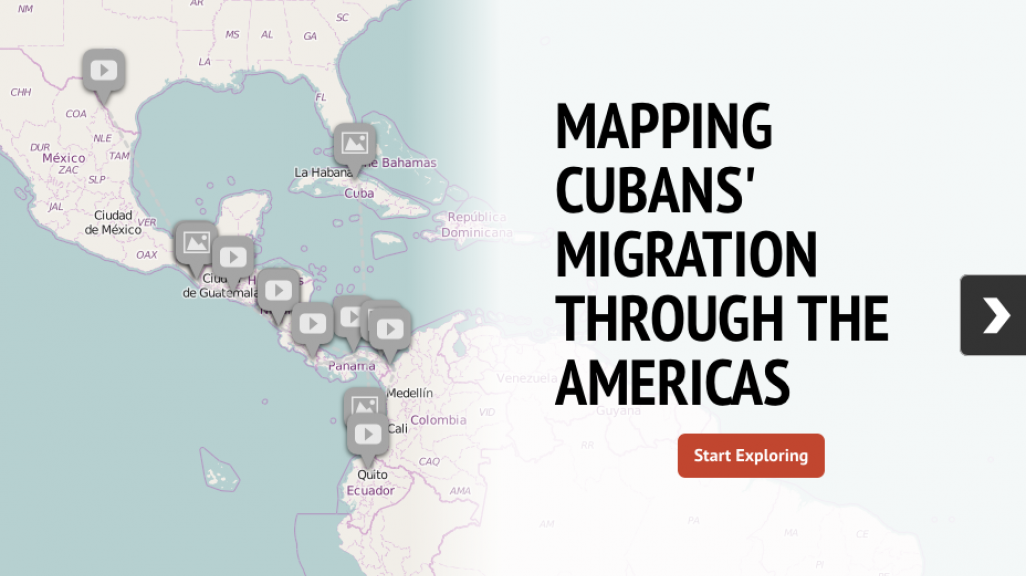 Infographic Mapping Cubans Migration Through The Americas AS COA InteractiveMap Cubanmigrants