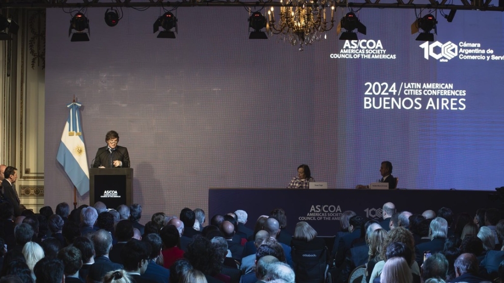 President Javier Milei at the 2025 Latin American Cities Conferences: Buenos Aires. (Photo by Pablo Lasansky)