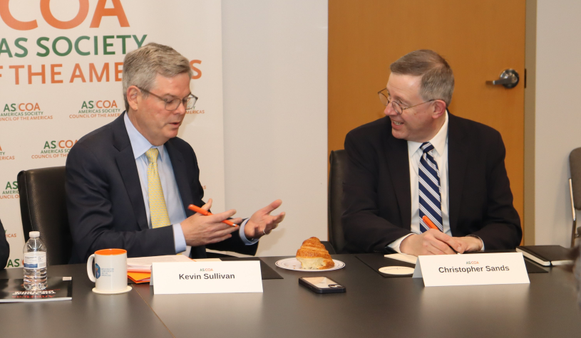 AS/COA's Kevin Sullivan and Johns Hopkins University's Christopher Sands.