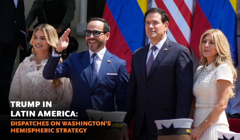 Center: Colombian President Abelardo de la Espriella and U.S. Secretary of State Marco Rubio. (AP)