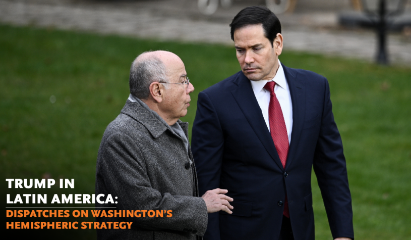 (L-R) Brazilian Foreign Minister Mauro Vieira and U.S. Secretary of State Marco Rubio. (AP)
