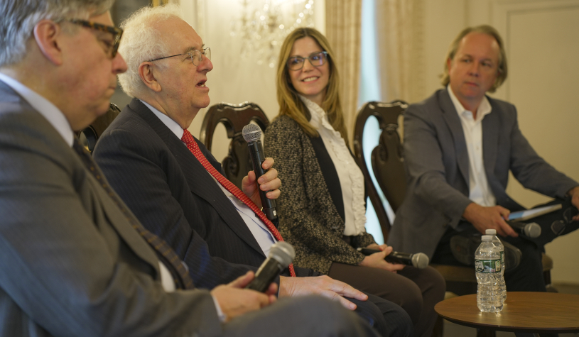 L to R: Juan Esteban Orduz, José Antonio Ocampo, María Paula Carvajal, and Brian Winter.
