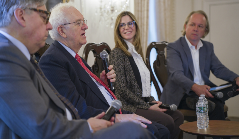 L to R: Juan Esteban Orduz, José Antonio Ocampo, María Paula Carvajal, and Brian Winter.