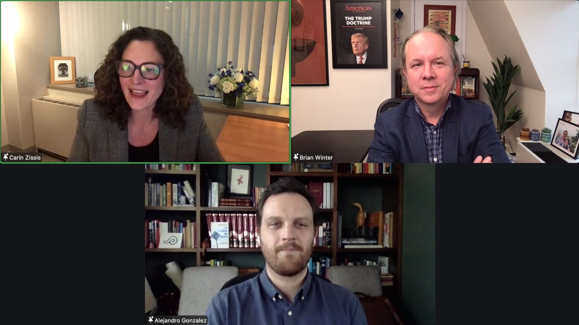 Alex González Ormerod, Carin Zissis, and Brian Winter